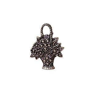 Vtg AVON 1982 Flower Basket Pin Brooch P1P22
